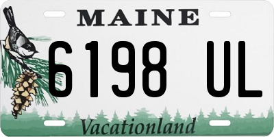 ME license plate 6198UL