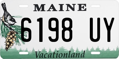 ME license plate 6198UY