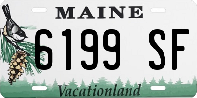 ME license plate 6199SF