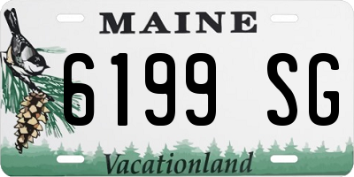 ME license plate 6199SG