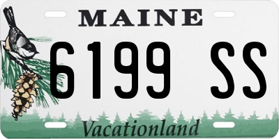 ME license plate 6199SS