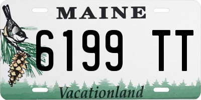 ME license plate 6199TT