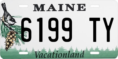 ME license plate 6199TY