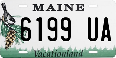 ME license plate 6199UA