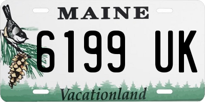 ME license plate 6199UK