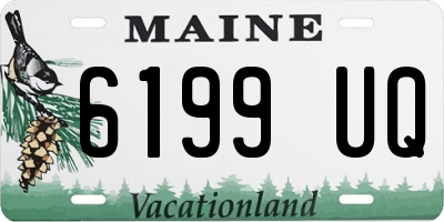 ME license plate 6199UQ