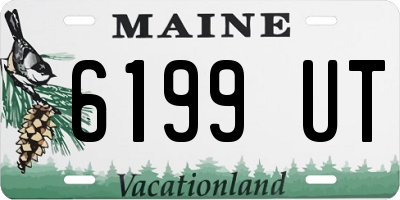 ME license plate 6199UT