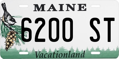 ME license plate 6200ST
