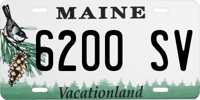 ME license plate 6200SV