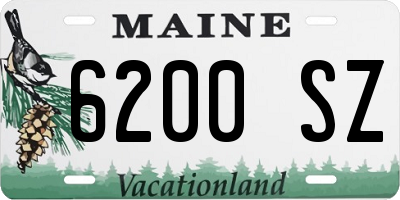 ME license plate 6200SZ