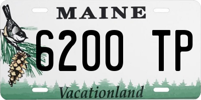 ME license plate 6200TP