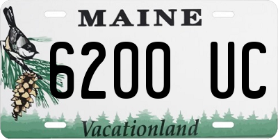 ME license plate 6200UC