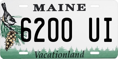 ME license plate 6200UI