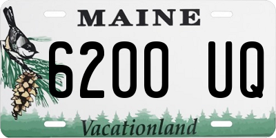 ME license plate 6200UQ