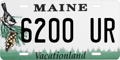 ME license plate 6200UR