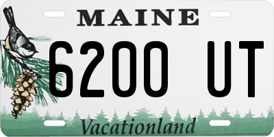 ME license plate 6200UT