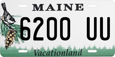 ME license plate 6200UU