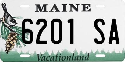 ME license plate 6201SA