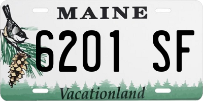 ME license plate 6201SF