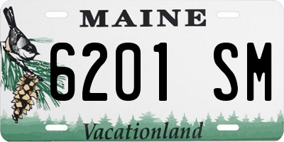 ME license plate 6201SM