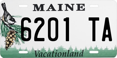 ME license plate 6201TA