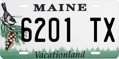 ME license plate 6201TX