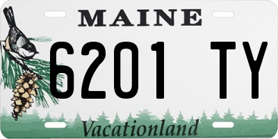 ME license plate 6201TY