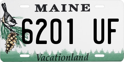 ME license plate 6201UF