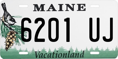 ME license plate 6201UJ