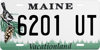 ME license plate 6201UT