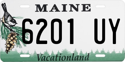 ME license plate 6201UY