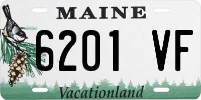 ME license plate 6201VF