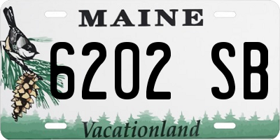 ME license plate 6202SB