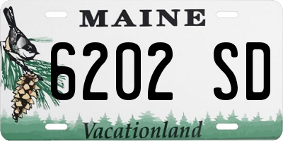 ME license plate 6202SD