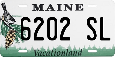 ME license plate 6202SL