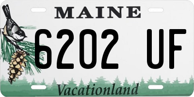 ME license plate 6202UF