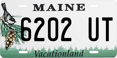 ME license plate 6202UT