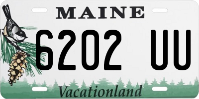 ME license plate 6202UU