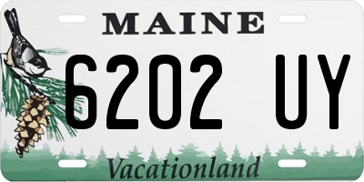 ME license plate 6202UY