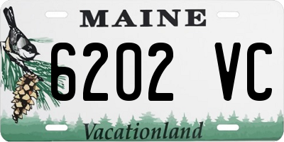 ME license plate 6202VC