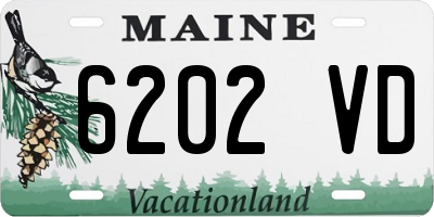 ME license plate 6202VD