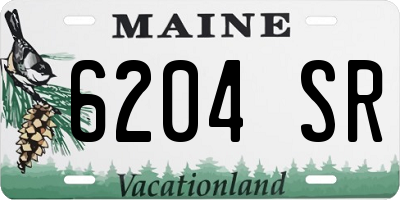 ME license plate 6204SR