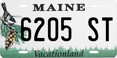 ME license plate 6205ST
