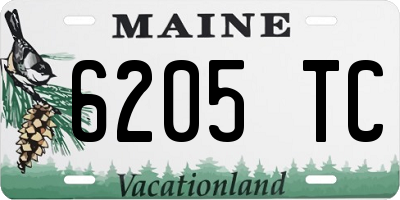 ME license plate 6205TC