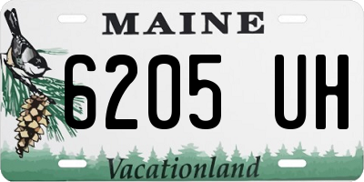 ME license plate 6205UH