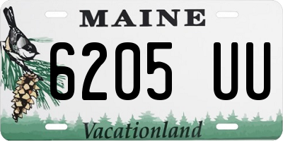 ME license plate 6205UU