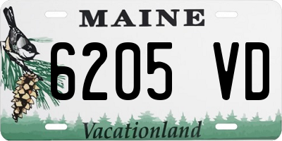 ME license plate 6205VD