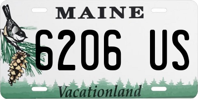 ME license plate 6206US