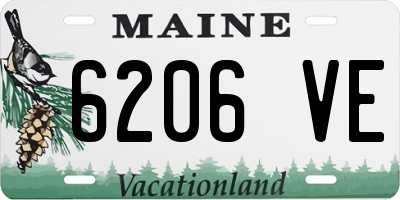 ME license plate 6206VE