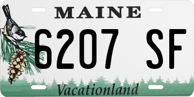ME license plate 6207SF
